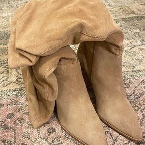 Tall Tan Suede Steve Madden Boots NEW NEVER WORN